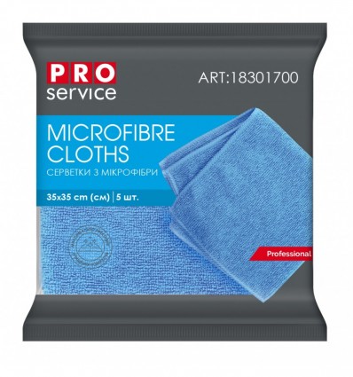 Салфетки PRO SERVICE из микрофибры, универсальные, 5 шт ( pr.18301700 )