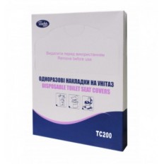 Гігієнічні накладки на унітаз, TISCHA PAPIER паперові, білі, 200 шт