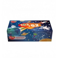 Серветки косметичні RUTA "Kids" 20х21 см, 2-х шарові, білі, 155 шт ( rt.48422 )