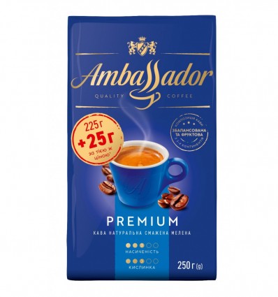 Кофе молотый AMBASSADOR PREMIUM 250г