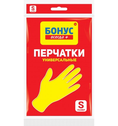 Рукавички універсальні БОНУС, гумові, розмір S ( bn.84800 )