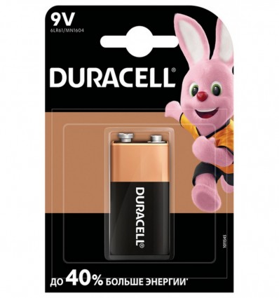 Батарейка DURACELL 9V/ MN1604 KPN1х10 1 шт. ( s.5006014 )