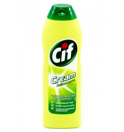 Крем чистящий CIF Актив Лимон, 250мл