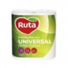 Рушники целюлозні RUTA "Universal", 2 рулона, на гільзі, 2-х шарові, білі ( rt.40730 )