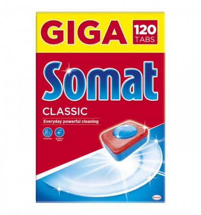 Таблетки SOMAT Classic in one для посудомийних машин 120 шт