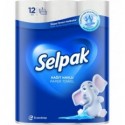 Рушники SELPAK целюлозні на гільзі, 3-х слойні, 12рулонів, білі ( sp.25001 )