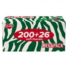 Серветки косметичні RUTA "Family Pack" 20х21 см, 2-х шарові, білі, 226 шт ( rt.48590 )