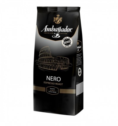Кофе в зернах Ambassador Nero, пакет 1000г