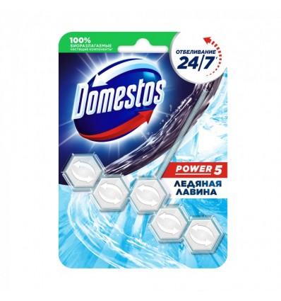 Туалетний блок Domestos Крижана лавина 55 г