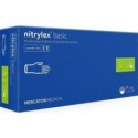 Перчатки нитриловые припудренные PRO SERVICE NITRYLEX BASIC, размер S, синие, 100 шт