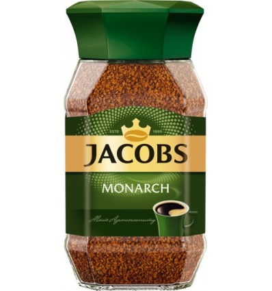 Кофе растворимый JACOBS MONARCH 95 г, склянная банка