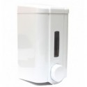 Дозатор Solaris для жидкого мыла 0,5 л, кнопочный, белый