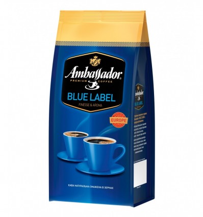Кофе в зернах Ambassador Blue Label, пакет 1000г