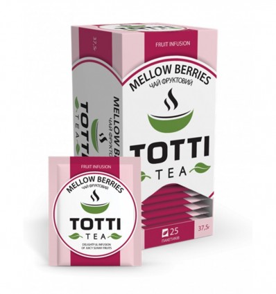 Чай фруктовый TOTTI Tea «Сочные ягоды», пакетированный, 1,5г х25