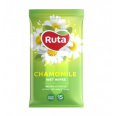 Серветки вологі "Ruta Selecta" Chamomile 15 шт, з екстрактом ромашки