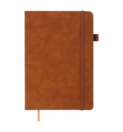 Блокнот деловой SMARTI BM.295113-25, А5, 96л, клеточка, обложка искусственная кожа, коричневый