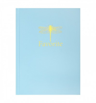 Книга записна FAVOURITE, PASTEL, А5, 96 арк, клітинка, тверда обкладинка, блакитна ( BM.2410-414 )