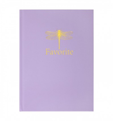 Книга записна FAVOURITE, PASTEL, А5, 96 арк, клітинка, тверда обкладинка, бузкова ( BM.2410-426 )