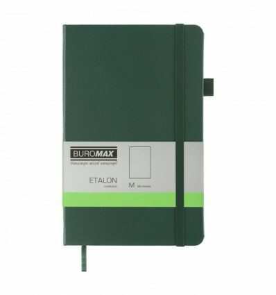 Книга записная ETALON BM.291060-04, 96л., 125х195 мм, чистая, обложка искуственная кожа, зеленая
