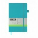 Книга записна ETALON BM.291060-06, 96арк., 125х195 мм, чиста, обкладинка штучна шкіра, бірюзова