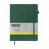 Книга записна ETALON BM.292160-04, 96арк., 190х250мм, клітинка, обкладинка штучна шкіра, зелена