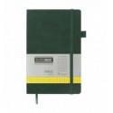 Книга записна ETALON 96 арк., клітинка, обкладинка штучна шкіра, зелена ( BM.291161-04 )