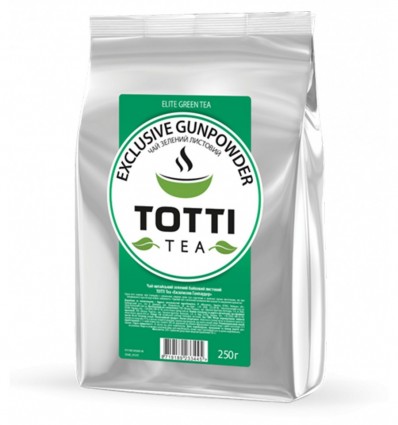 Чай зелений TОТТІ Tea "Ексклюзив Ганпаудер", листовий, 250г