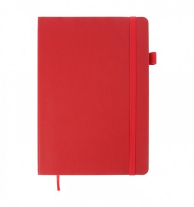 Блокнот деловой BRIEF А5, 96л, в точку, обл. иск. кожа , красный ( BM.295304-05 )