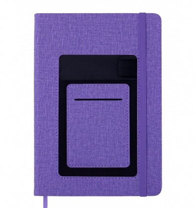 Блокнот деловой COMFORT А5, 96л, в точку, обложка искусственная кожа, фиолетовый