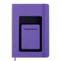 Блокнот діловий COMFORT А5, 96арк, в крапку, обкл. шт. шкіра , фіолетовий ( BM.295309-07 )