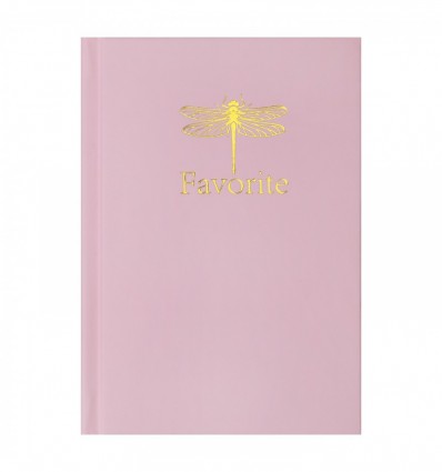 Записна книжка FAVOURITE, PASTEL А6, 64 арк., клітинка, тверда обкладинка, рожева