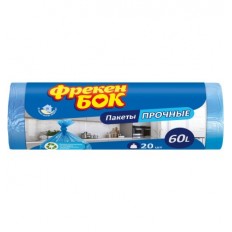 Пакеты для мусора ФРЕКЕН БОК 60л 20шт, синие