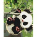 Картина за номерами "Грайлива панда", 40х50, KIDS Line