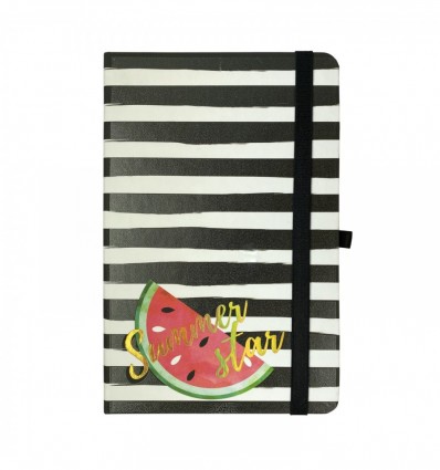Книга записна TRENDY, 96 арк., клітинка, тв. обкл., чорна ( BM.255111-01 )