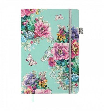 Блокнот деловой CHERIE А5, 96л, чистый, обл. иск. кожа , синий ( BM.295005-14 )