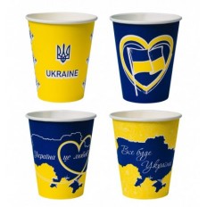 Стакан паперовий, об'єм 250 мл, патриот 50шт ( CUP250PAT )