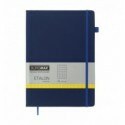 Книга записна ETALON BM.294160-02, 96арк., 210х295 мм, клітинка, обкладинка штучна шкіра, синя