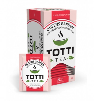 Чай фруктовый TOTTI Tea «Королевський сад», пакетированный, 2г х 25