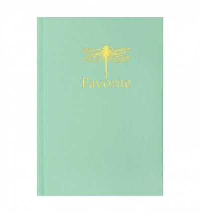Книга записна FAVOURITE, PASTEL, А6, 96 арк, клітинка, тверда обкладинка, м'ятна ( BM.2420-438 )