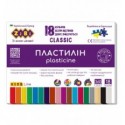 Пластилін KIDS Line CLASSIC ZB.6235, 18 кольорів, 360г