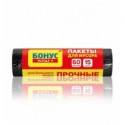 Пакет для сміття, БОНУС, 60л 15шт, чорні ( bn.83926 )