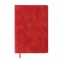 Блокнот деловой BELLAGIO А5, 96л, клеточка, обложка искусственная кожа, красный