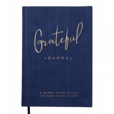 Блокнот діловий GRATEFUL А5, 96арк, чистий, обкладинка штучна шкіра, синій ( BM.295019-02 )