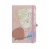 Книга записна LADY, 96 арк., клітинка, тверда обкладинка, пудрова ( BM.255106-57 )