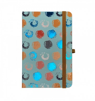 Книга записна TRENDY 96 арк., клітинка, тв. обкл., бірюзова ( BM.255111-06 )
