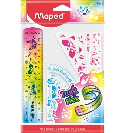 Набір лінійок MINI CUTE TWISTNFLEX (3предмета), блістер ( MP.981828 )