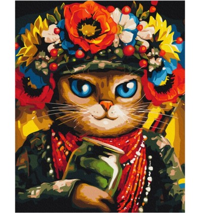 Картина по номерам "Кошка Защитница ©Марианна Пащук", 40х50, KIDS Line