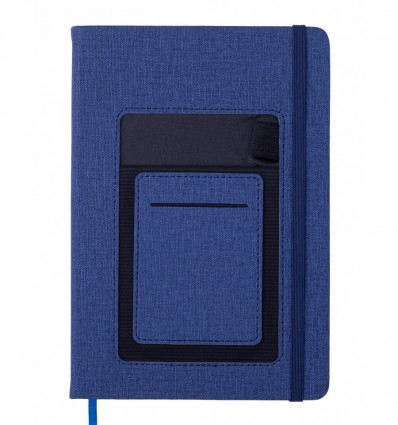 Блокнот діловий COMFORT А5, 96л, в крапку, обкладинка штучна шкіра, синій ( BM.295309-02 )