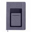 Блокнот діловий COMFORT А5, 96арк, в крапку, обкладинка штучна шкіра, сірий ( BM.295309-09 )