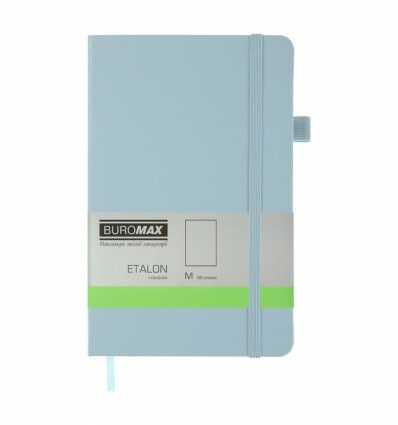 Книга записная ETALON BM.291060-14, 96 л., 125х195 мм, чистая, обложка искусственная кожа, голубая
